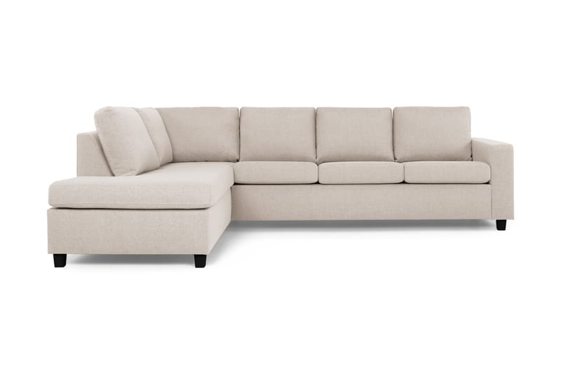 Crazy 4-seters Venstrevendt L-formet Sjeselongsofa i Stoff - Beige - Møbler - Sofaer - Sofa med sjeselong