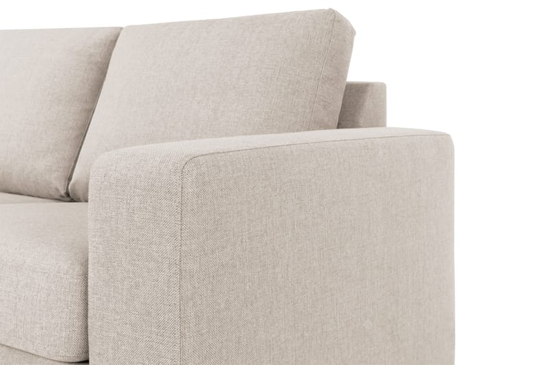 Crazy 4-seters Venstrevendt L-formet Sjeselongsofa i Stoff - Beige - Møbler - Sofaer - Sofa med sjeselong