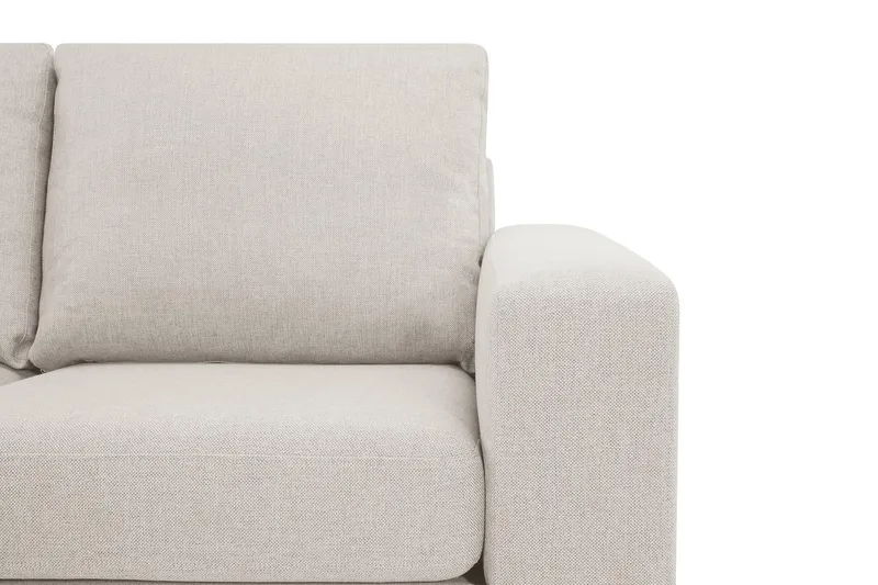 Crazy 4-seters Venstrevendt L-formet Sjeselongsofa i Stoff - Beige - Møbler - Sofaer - Sofa med sjeselong - 3 seters sofa med divan