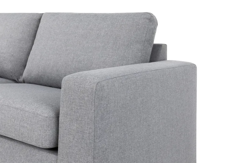 Crazy 4-seters Venstrevendt L-formet Sjeselongsofa i Stoff - Grå - Møbler - Sofaer - Sofa med sjeselong - 3 seters sofa med divan