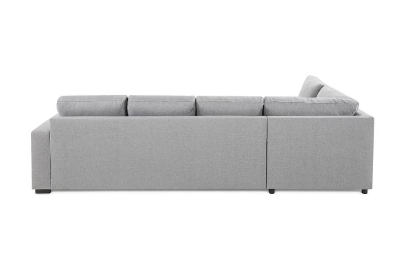 Crazy 4-seters Venstrevendt L-formet Sjeselongsofa i Stoff - Grå - Møbler - Sofaer - Sofa med sjeselong