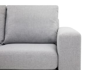 Crazy 4-seters Venstrevendt L-formet Sjeselongsofa i Stoff - Grå - Møbler - Sofaer - Sofa med sjeselong