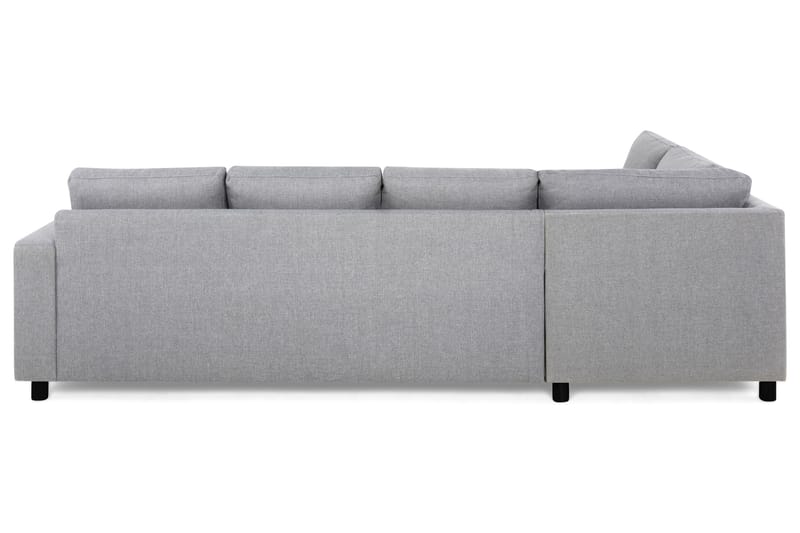 Crazy 4-seters Venstrevendt L-formet Sjeselongsofa i Stoff - Grå - Møbler - Sofaer - Sofa med sjeselong