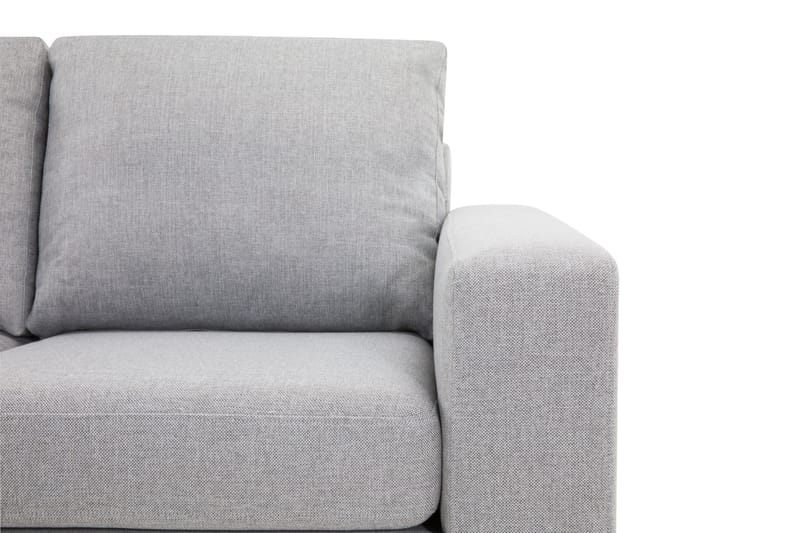 Crazy 4-seters Venstrevendt L-formet Sjeselongsofa i Stoff - Grå - Møbler - Sofaer - Sofa med sjeselong