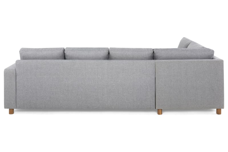 Crazy 4-seters Venstrevendt L-formet Sjeselongsofa i Stoff - Grå - Møbler - Sofaer - Sofa med sjeselong