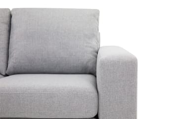Crazy 4-seters Venstrevendt L-formet Sjeselongsofa i Stoff - Grå - Møbler - Sofaer - Sofa med sjeselong