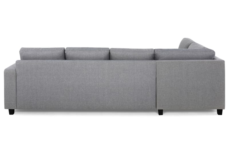 Crazy 4-seters Venstrevendt L-formet Sjeselongsofa i Stoff - Grå - Møbler - Sofaer - Sofa med sjeselong