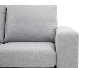 Crazy 4-seters Venstrevendt L-formet Sjeselongsofa i Stoff - Grå - Møbler - Sofaer - Sofa med sjeselong