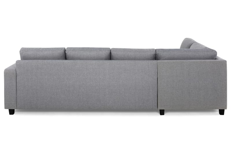 Crazy 4-seters Venstrevendt L-formet Sjeselongsofa i Stoff - Grå - Møbler - Sofaer - Sofa med sjeselong - 3 seters sofa med divan