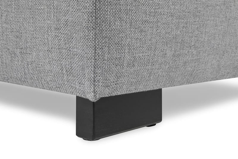 Crazy 4-seters Venstrevendt L-formet Sjeselongsofa i Stoff - Grå - Møbler - Sofaer - Sofa med sjeselong - 3 seters sofa med divan