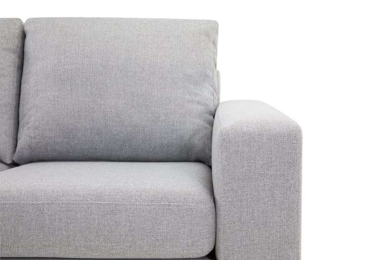 Crazy 4-seters Venstrevendt L-formet Sjeselongsofa i Stoff - Grå - Møbler - Sofaer - Sofa med sjeselong - 3 seters sofa med divan
