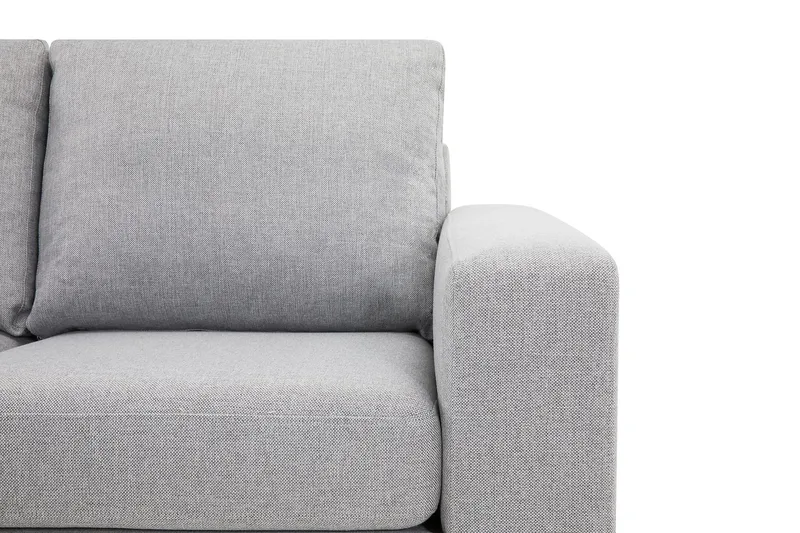 Crazy 4-seters Venstrevendt L-formet Sjeselongsofa i Stoff - Grå - Møbler - Sofaer - Sofa med sjeselong - 3 seters sofa med divan