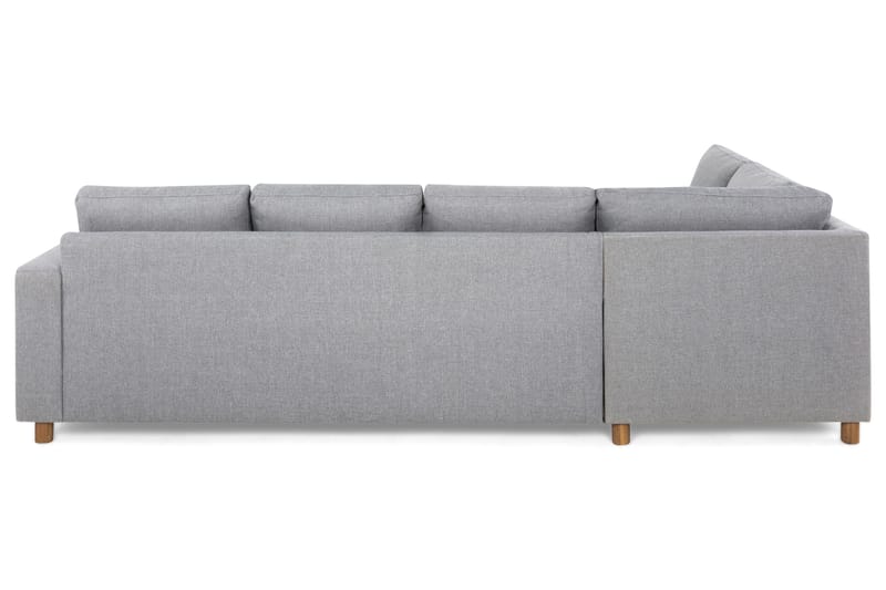 Crazy 4-seters Venstrevendt L-formet Sjeselongsofa i Stoff - Grå - Møbler - Sofaer - Sofa med sjeselong - 3 seters sofa med divan