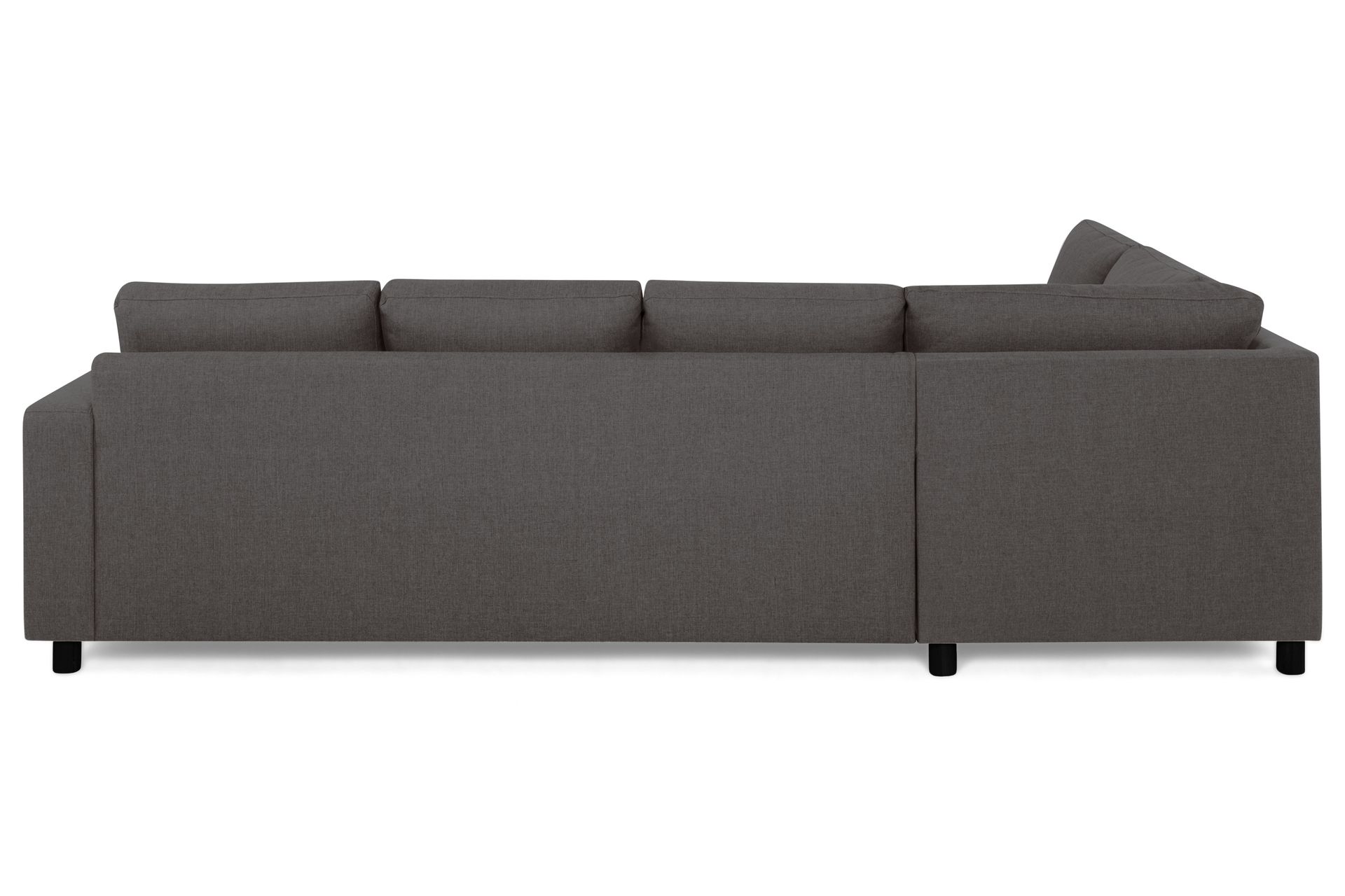 Crazy 4-seters Venstrevendt L-formet Sjeselongsofa i Stoff - Mørk grå - Møbler - Sofaer - Sofa med sjeselong