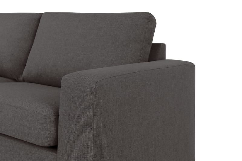 Crazy 4-seters Venstrevendt L-formet Sjeselongsofa i Stoff - Mørk grå - Møbler - Sofaer - Sofa med sjeselong
