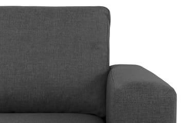 Crazy 4-seters Venstrevendt L-formet Sjeselongsofa i Stoff - Mørk grå - Møbler - Sofaer - Sofa med sjeselong