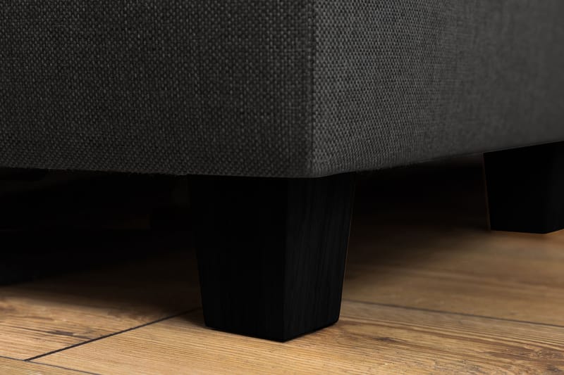Crazy 4-seters Venstrevendt L-formet Sjeselongsofa i Stoff - Mørk grå - Møbler - Sofaer - Sofa med sjeselong