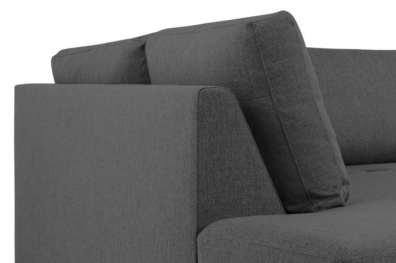 Crazy 4-seters Venstrevendt L-formet Sjeselongsofa i Stoff - Mørk grå - Møbler - Sofaer - Sofa med sjeselong