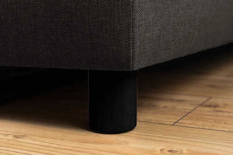 Crazy 4-seters Venstrevendt L-formet Sjeselongsofa i Stoff - Mørk grå - Møbler - Sofaer - Sofa med sjeselong - 3 seters sofa med divan