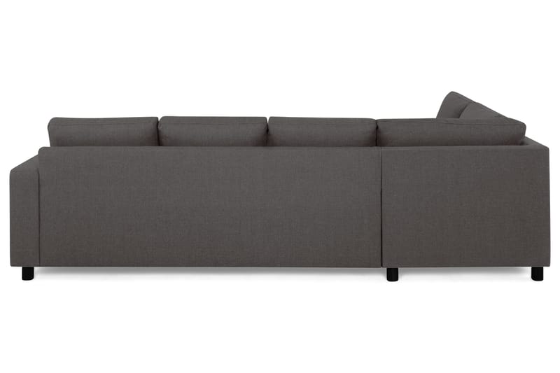 Crazy 4-seters Venstrevendt L-formet Sjeselongsofa i Stoff - Mørk grå - Møbler - Sofaer - Sofa med sjeselong - 3 seters sofa med divan