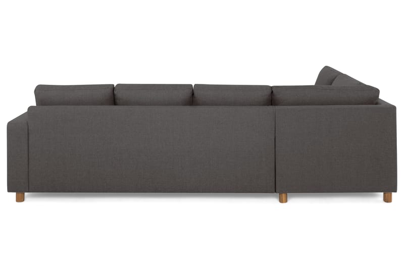 Crazy 4-seters Venstrevendt L-formet Sjeselongsofa i Stoff - Mørk grå - Møbler - Sofaer - Sofa med sjeselong
