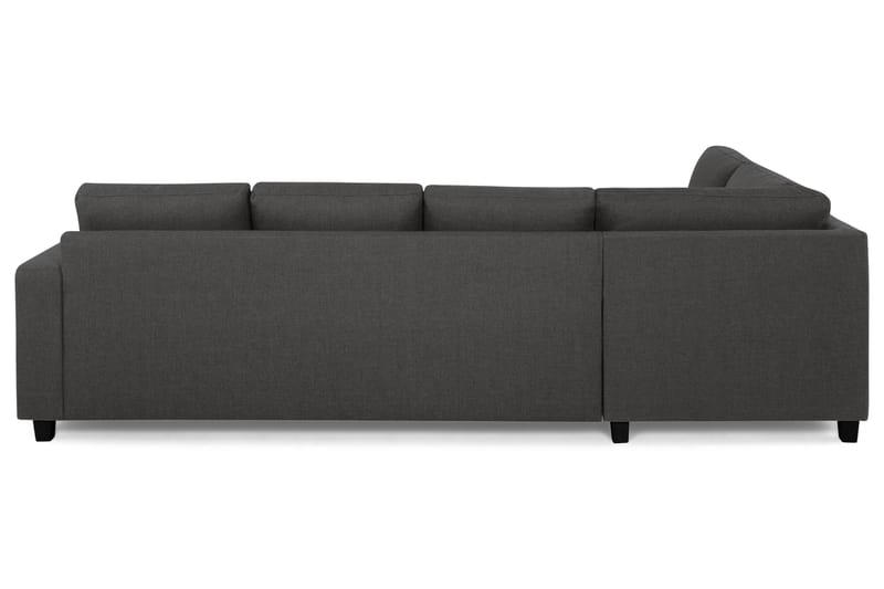 Crazy 4-seters Venstrevendt L-formet Sjeselongsofa i Stoff - Mørk grå - Møbler - Sofaer - Sofa med sjeselong - 3 seters sofa med divan