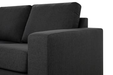 Crazy 4-seters Venstrevendt L-formet Sjeselongsofa i Stoff - Mørkegrå - Møbler - Sofaer - Sofa med sjeselong