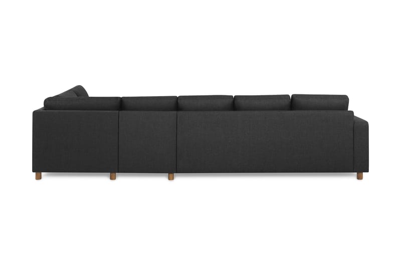 Crazy 5-seters Høyrevendt L-formet Sjeselongsofa i Stoff - Antrasitt - Møbler - Sofaer - Sofa med sjeselong