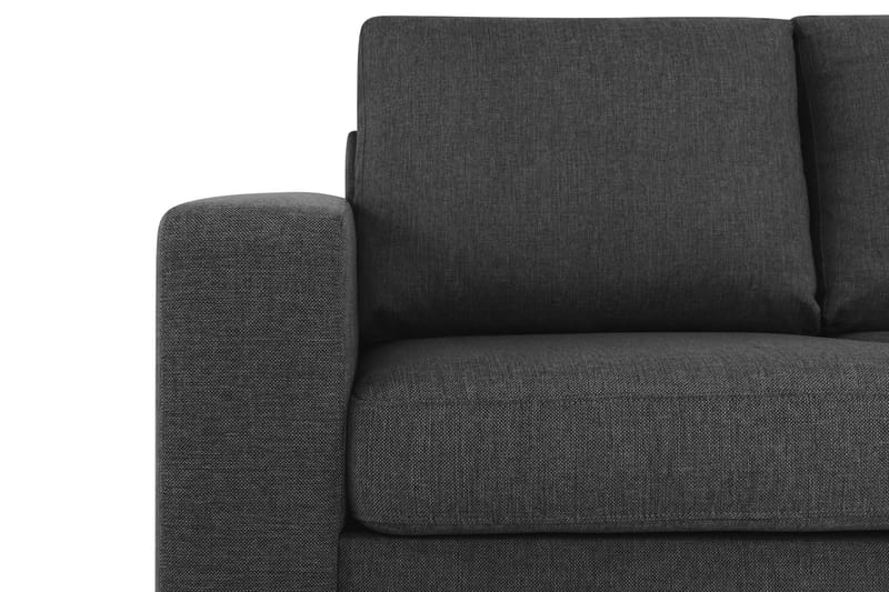 Crazy 5-seters Høyrevendt L-formet Sjeselongsofa i Stoff - Antrasitt - Møbler - Sofaer - Sofa med sjeselong