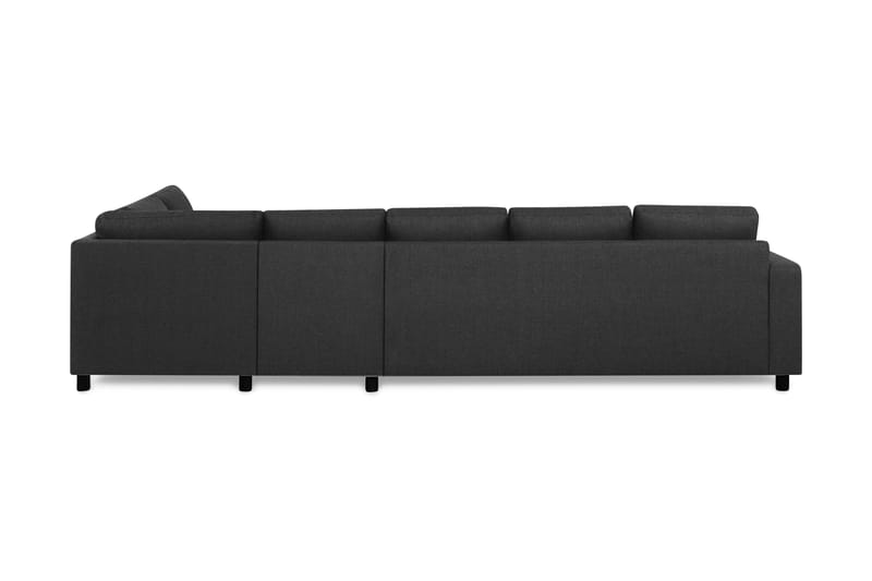 Crazy 5-seters Høyrevendt L-formet Sjeselongsofa i Stoff - Antrasitt - Møbler - Sofaer - Sofa med sjeselong