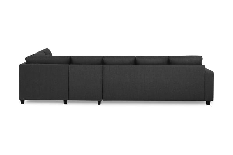 Crazy 5-seters Høyrevendt L-formet Sjeselongsofa i Stoff - Antrasitt - Møbler - Sofaer - Sofa med sjeselong