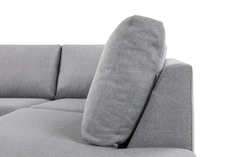 Crazy 5-seters Høyrevendt L-formet Sjeselongsofa i Stoff - Grå - Møbler - Sofaer - Sofa med sjeselong