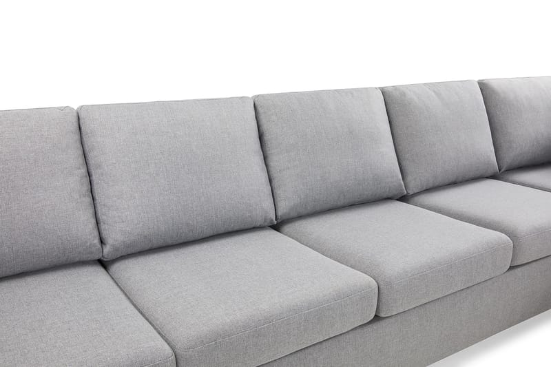 Crazy 5-seters Høyrevendt L-formet Sjeselongsofa i Stoff - Grå - Møbler - Sofaer - Sofa med sjeselong