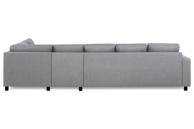 Crazy 5-seters Høyrevendt L-formet Sjeselongsofa i Stoff - Grå - Møbler - Sofaer - Sofa med sjeselong