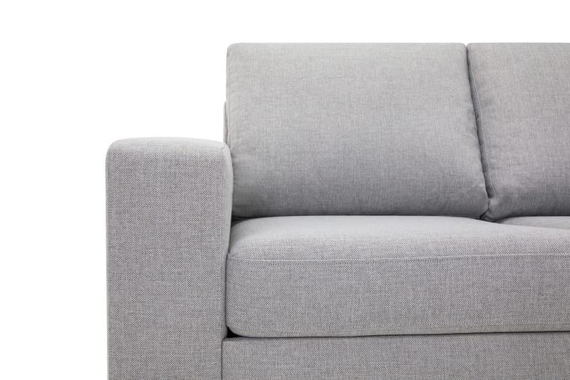 Crazy 5-seters Høyrevendt L-formet Sjeselongsofa i Stoff - Grå - Møbler - Sofaer - Sofa med sjeselong