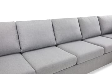 Crazy 5-seters Høyrevendt L-formet Sjeselongsofa i Stoff - Grå - Møbler - Sofaer - Sofa med sjeselong