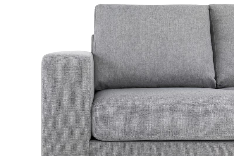Crazy 5-seters Høyrevendt L-formet Sjeselongsofa i Stoff - Grå - Møbler - Sofaer - Sofa med sjeselong