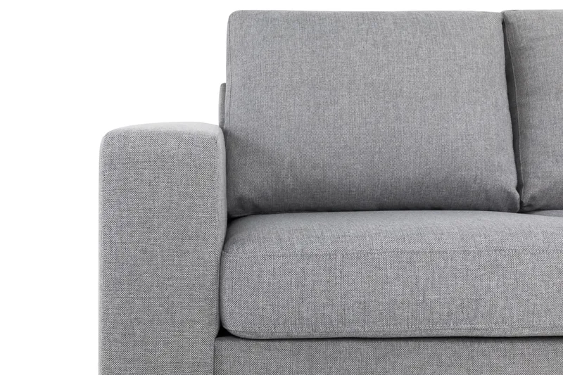 Crazy 5-seters Høyrevendt L-formet Sjeselongsofa i Stoff - Grå - Møbler - Sofaer - Sofa med sjeselong - 4 seters sofa med divan