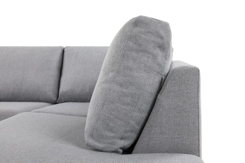 Crazy 5-seters Høyrevendt L-formet Sjeselongsofa i Stoff - Grå - Møbler - Sofaer - Sofa med sjeselong - 4 seters sofa med divan