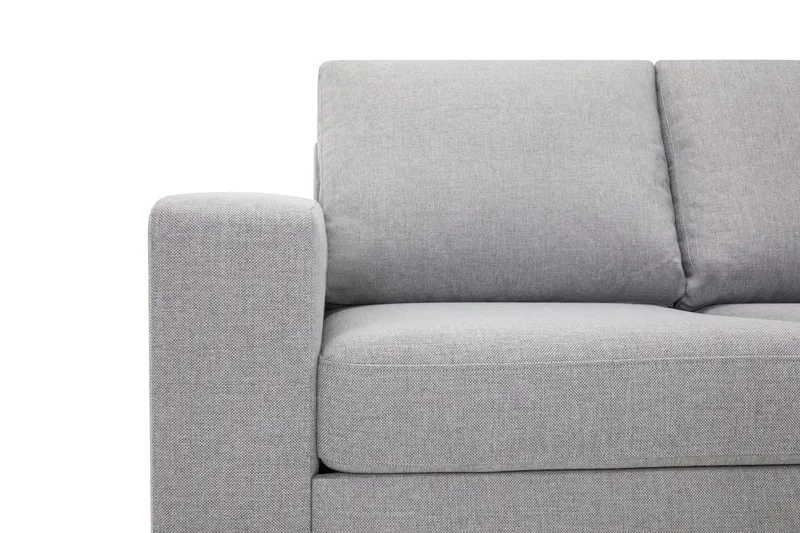 Crazy 5-seters Høyrevendt L-formet Sjeselongsofa i Stoff - Grå - Møbler - Sofaer - Sofa med sjeselong - 4 seters sofa med divan