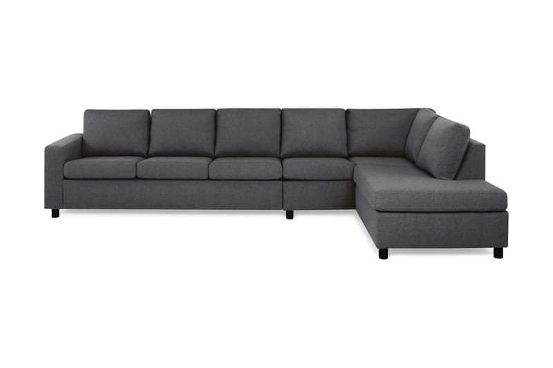 Crazy 5-seters Høyrevendt L-formet Sjeselongsofa i Stoff - Mørk grå - Møbler - Sofaer - Sofa med sjeselong