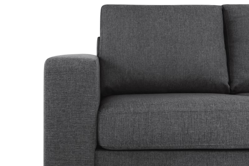 Crazy 5-seters Høyrevendt L-formet Sjeselongsofa i Stoff - Mørk grå - Møbler - Sofaer - Sofa med sjeselong