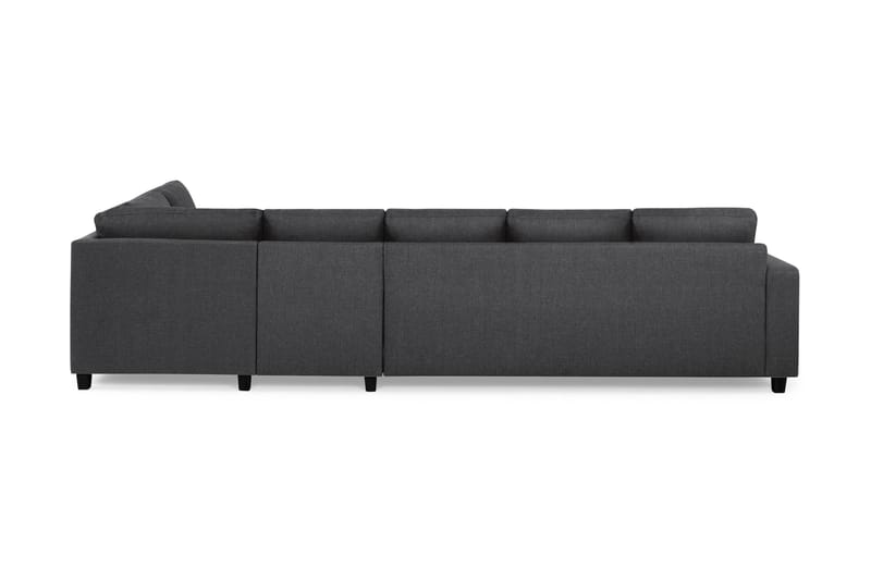 Crazy 5-seters Høyrevendt L-formet Sjeselongsofa i Stoff - Mørk grå - Møbler - Sofaer - Sofa med sjeselong