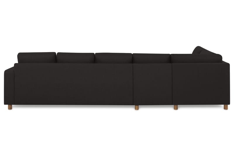 Crazy 5-seters Venstrevendt L-formet Sjeselongsofa i Stoff - Antrasitt - Møbler - Sofaer - Sofa med sjeselong