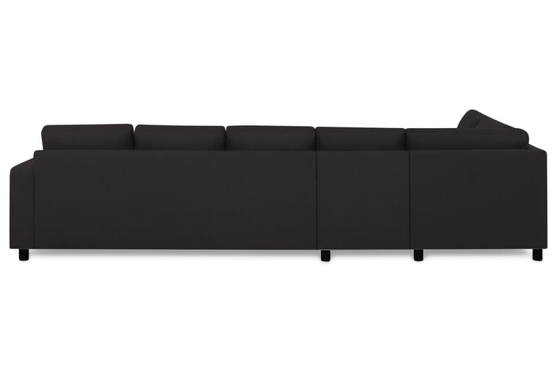 Crazy 5-seters Venstrevendt L-formet Sjeselongsofa i Stoff - Antrasitt - Møbler - Sofaer - Sofa med sjeselong