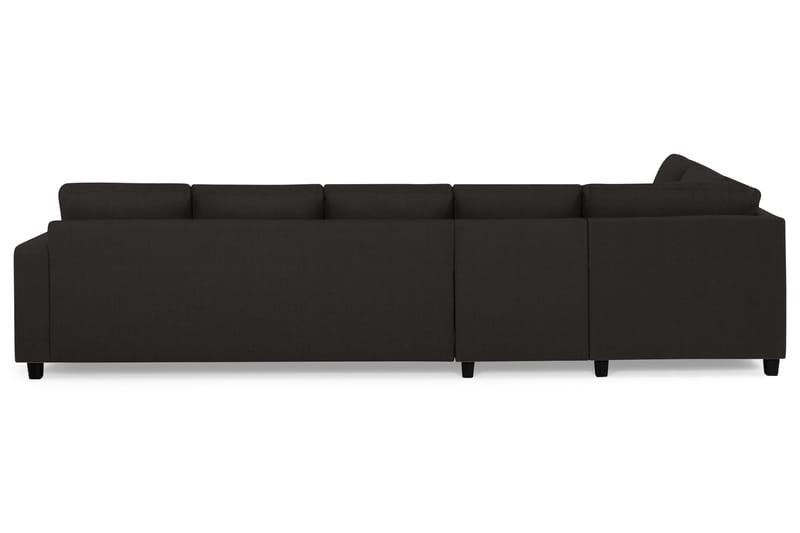 Crazy 5-seters Venstrevendt L-formet Sjeselongsofa i Stoff - Antrasitt - Møbler - Sofaer - Sofa med sjeselong