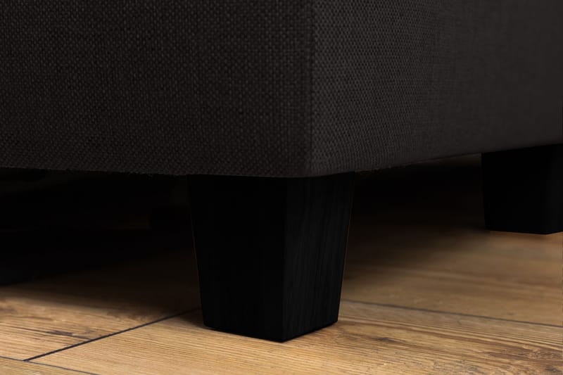 Crazy 5-seters Venstrevendt L-formet Sjeselongsofa i Stoff - Antrasitt - Møbler - Sofaer - Sofa med sjeselong