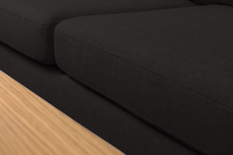 Crazy 5-seters Venstrevendt L-formet Sjeselongsofa i Stoff - Antrasitt - Møbler - Sofaer - Sofa med sjeselong
