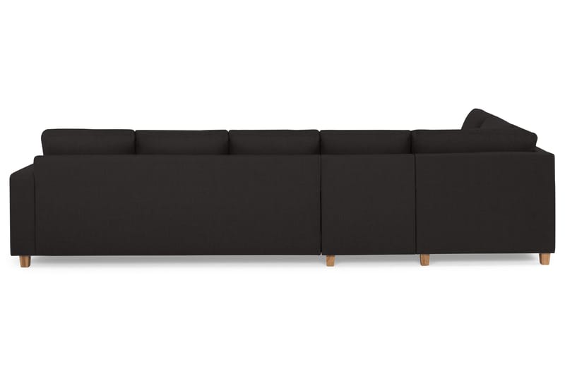 Crazy 5-seters Venstrevendt L-formet Sjeselongsofa i Stoff - Antrasitt - Møbler - Sofaer - Sofa med sjeselong