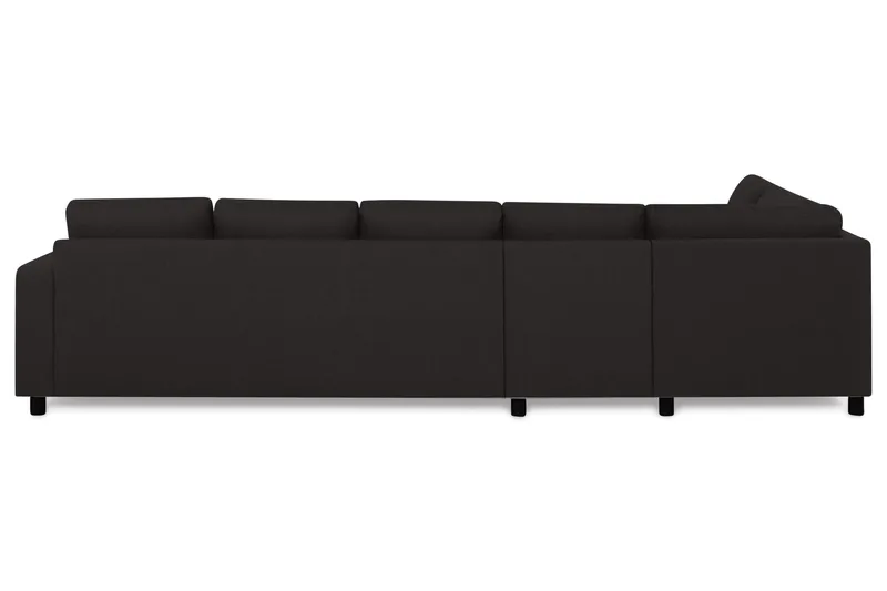 Crazy 5-seters Venstrevendt L-formet Sjeselongsofa i Stoff - Antrasitt - Møbler - Sofaer - Sofa med sjeselong - 4 seters sofa med divan